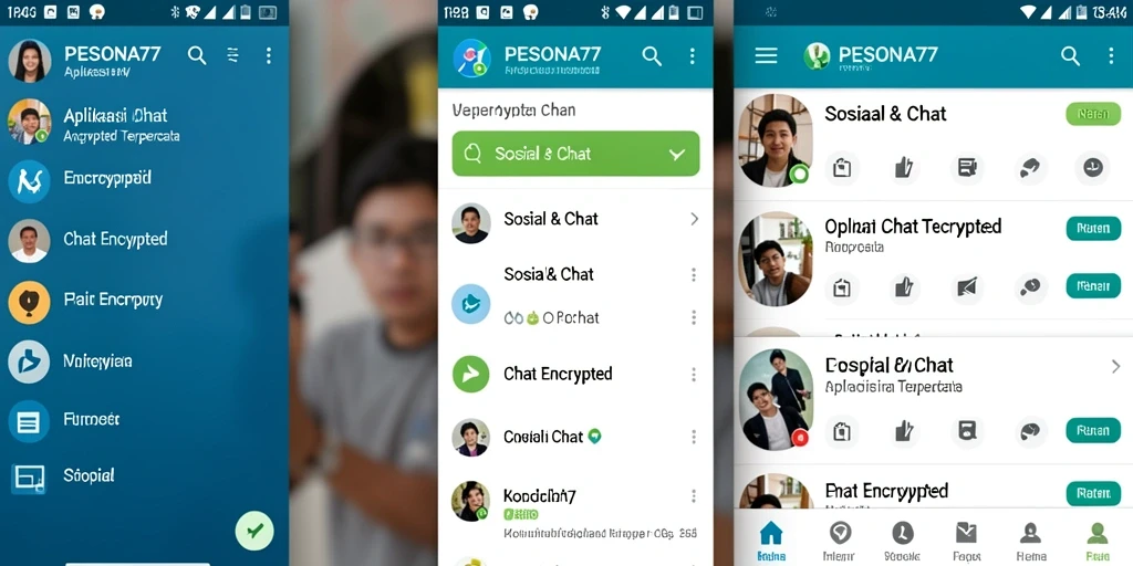 Antarmuka PESONA77 yang ramah pengguna dan aman untuk chatting.
