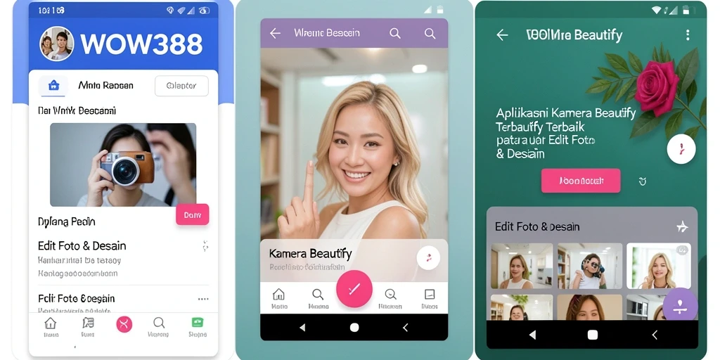 Antarmuka WOW388 menunjukkan berbagai fitur editing yang mudah digunakan.