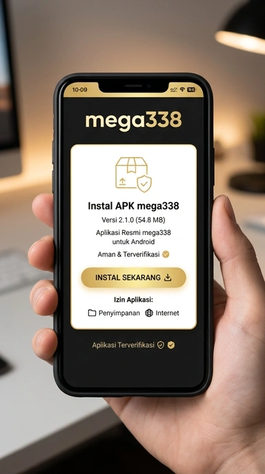 Tampilan halaman APK mega338